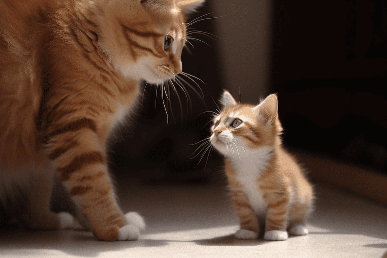 cat and kitten introduction
