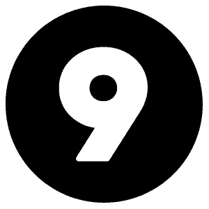 The number 9 for a countdown

