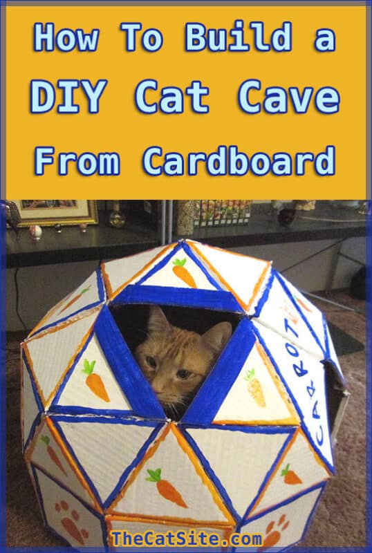 How to build a DIY cat cave from cardboard