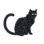 black cat smallish nice glitter.gif