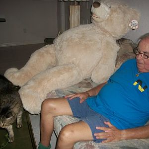 Tony with Paul and the teddy bear