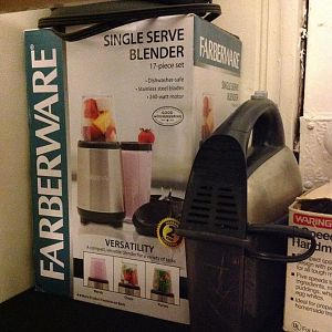 Check out my cool new smoothie maker/coffee grinder!