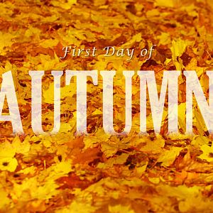 It's the first day of Autumn!