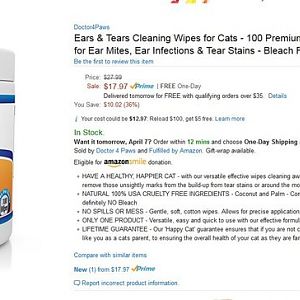 Ear AND Eye Wipes?  Two birds, one stone?