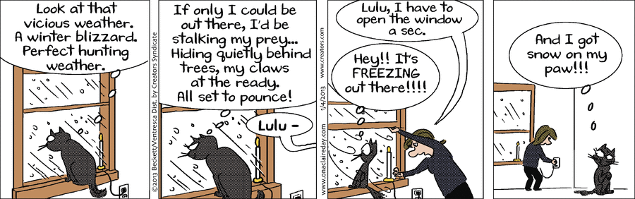 On A Claire Day Comic Strip for January 02, 2021 