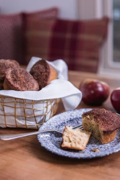 Amy Traverso's cider doughnut muffins. (Courtesy Krissy O'Shea/Yankee Magazine)